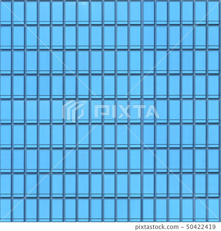 Square texture front view wall glass construction Square texture front view wall glass construction 50422419