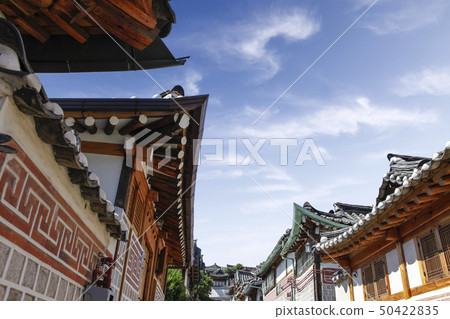 韓國，傳統，房子 50422835