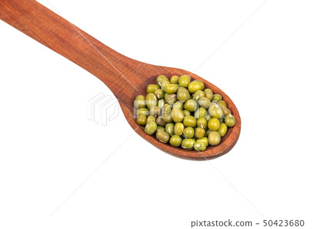 Mung beans in spoon Mung beans in spoon 50423680