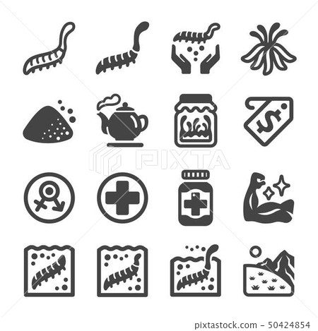 cordyceps icon set 50424854