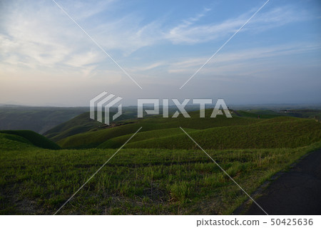 Scenery of the Great Peak of Aso in Japan Scenery of the Great Peak of Aso in Japan 50425636