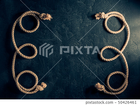 ship rope at black ship rope at black 50426461