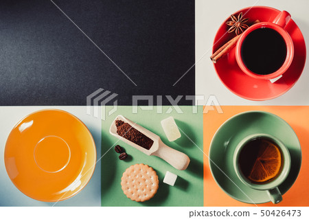 cup of coffee and tea 50426473
