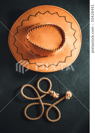 cowboy hat on  black 50426491