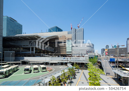 Urban landscape in front of the Osaka station 50426754