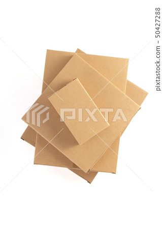 cardboard box isolated on white background 50427288
