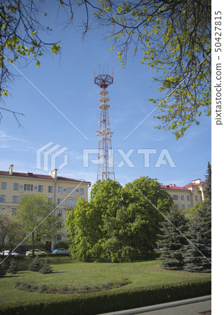TV tower in the city of Minsk. 50427815