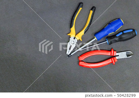 hand tool red wire nippers screwdriver fixation hand tool red wire nippers screwdriver fixation 50428299