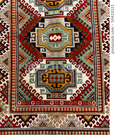 Ancient Armenian carpet pattern 50428322