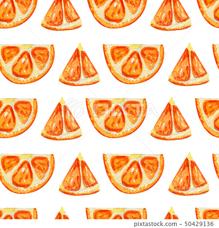 Seamless pattern with slices of orange. Seamless pattern with slices of orange. 50429136