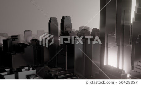 City in fog. Air pollution City in fog. Air pollution 50429857