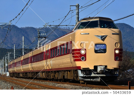 Train Train San-in Main Line Kyoto-guchi Series 381 Limited Express Hachidate Chiyogawa-Namikawa Kameoka City JR 50433659