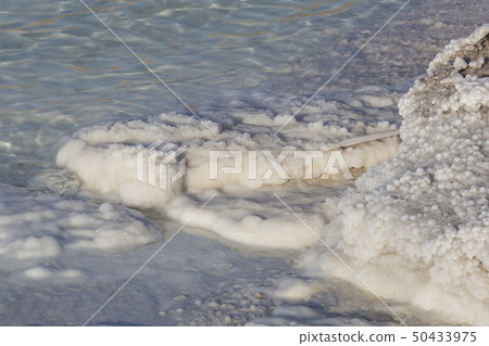 Dead Sea salt deposits stones white crystals Dead Sea salt deposits stones white crystals 50433975
