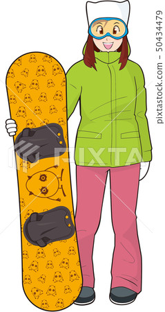 Female snowboarder 50434479