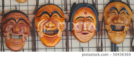 韓國傳統面具 韓國傳統面具 50436369