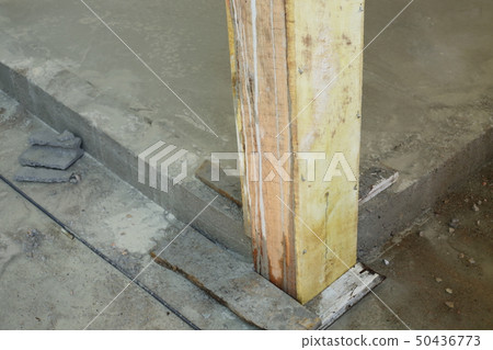 cement concrete floor in construction site cement concrete floor in construction site 50436773