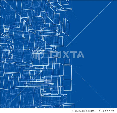 Vector abstract boxes background Vector abstract boxes background 50436776
