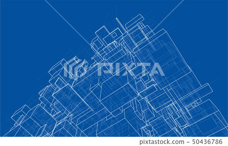 Vector abstract boxes background 50436786