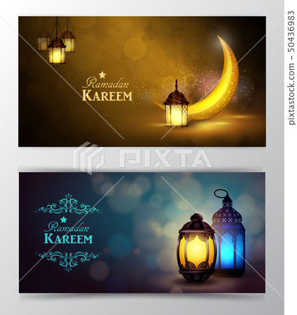 Ramadan Kareem, greeting background vector 50436983