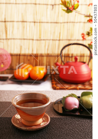 Delicious sweets and tea Delicious sweets and tea 50437803