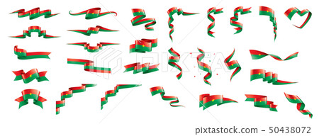 Burkina Faso flag, vector illustration on a white background 50438072