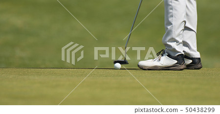 Playing golf preparing to shot 50438299