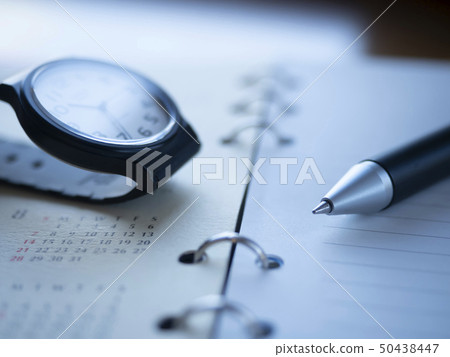 Business image · hand note · calendar · clock Business image · hand note · calendar · clock 50438447