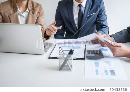 Group of partner working conversation, Business 50438586