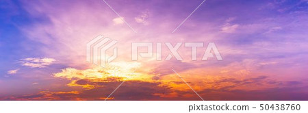 Panorama twilight exotic sky background Panorama twilight exotic sky background 50438760