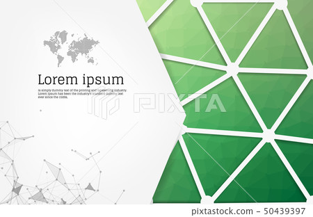 Dark blue polygonal illustration, which consist of Dark blue polygonal illustration, which consist of 50439397