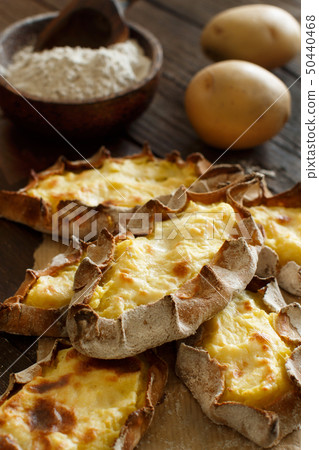 Traditional karelian pasties with potatoes Traditional karelian pasties with potatoes 50440468