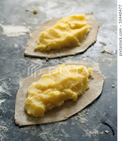 Traditional karelian pasties with potatoes 50440477