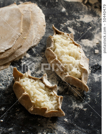 Traditional karelian pasties with rice Traditional karelian pasties with rice 50440479