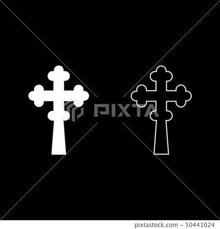 Cross trefoil shamrock on church cupola domical Cross trefoil shamrock on church cupola domical 50441024