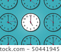 Clock representing five o'clock 50441945