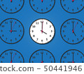 A clock representing four o'clock 50441946