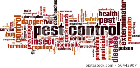 Pest control word cloud Pest control word cloud 50442907