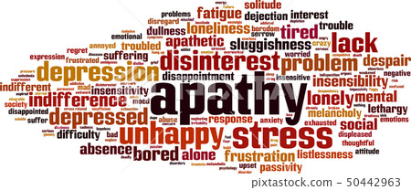 Apathy word cloud Apathy word cloud 50442963