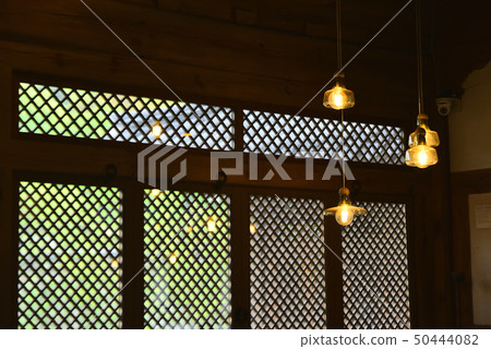 Indoor scenery with an atmosphere decorated with traditional patterns Indoor scenery with an atmosphere decorated with traditional patterns 50444082
