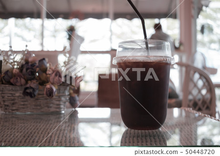 iced coffee in cafe 50448720
