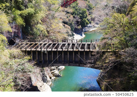 Yatsuzawa Power Station No. 1 Suidobashi and Katsura River (Otsuki City, Yamanashi Prefecture) 50450625