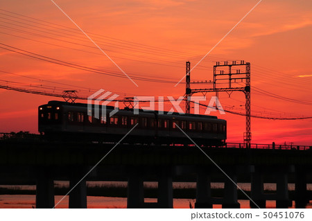 黃昏的宮川橋 50451076