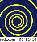 Modern colorful vector background with yellow spiral. 50451416