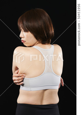 Before diet Woman's back 50451956