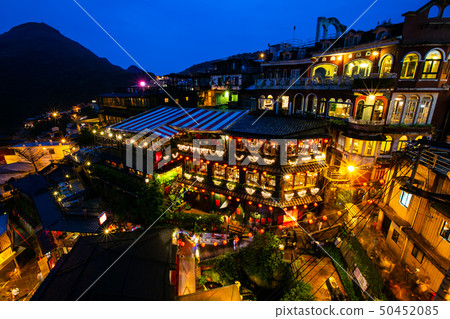 臺灣臺北九份老街Jiufen Old Street, Taipei, Taiwan, Asia 50452085
