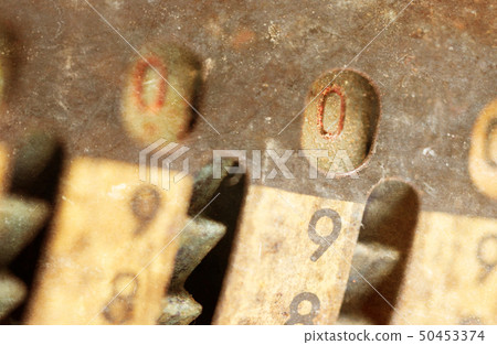 Vintage manual adding machine isolated - 0 Vintage manual adding machine isolated - 0 50453374