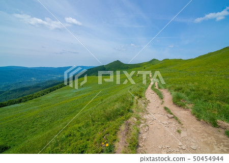 Beautiful Polonina Wetlina mountain trail Beautiful Polonina Wetlina mountain trail 50454944