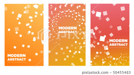 Set of colorful covers with geometric shapes 50455483