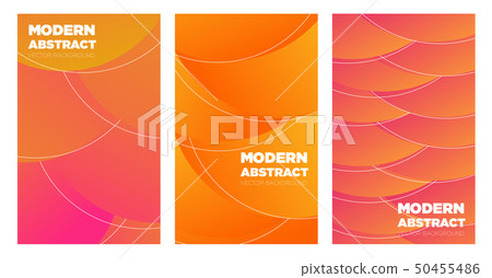Set of colorful covers with geometric shapes 50455486
