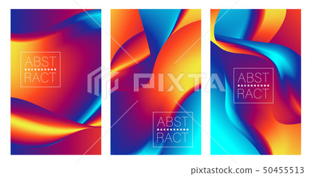 Cover Design Template. Abstract gradients waves BG 50455513